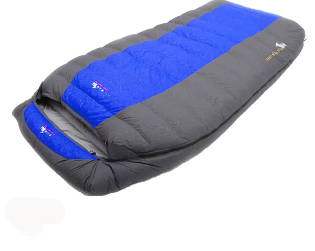 Cheap Double person 4500g/5000g goose down filling comfortable winter camping sleeping bag