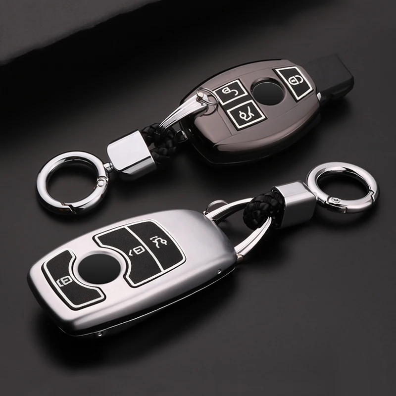 Чехол для ключей из цинкового сплава для Mercedes Benz W203 W210 W211 W124 W202 W204 W205 AMG E класс E200 E260 E300 E320 W213