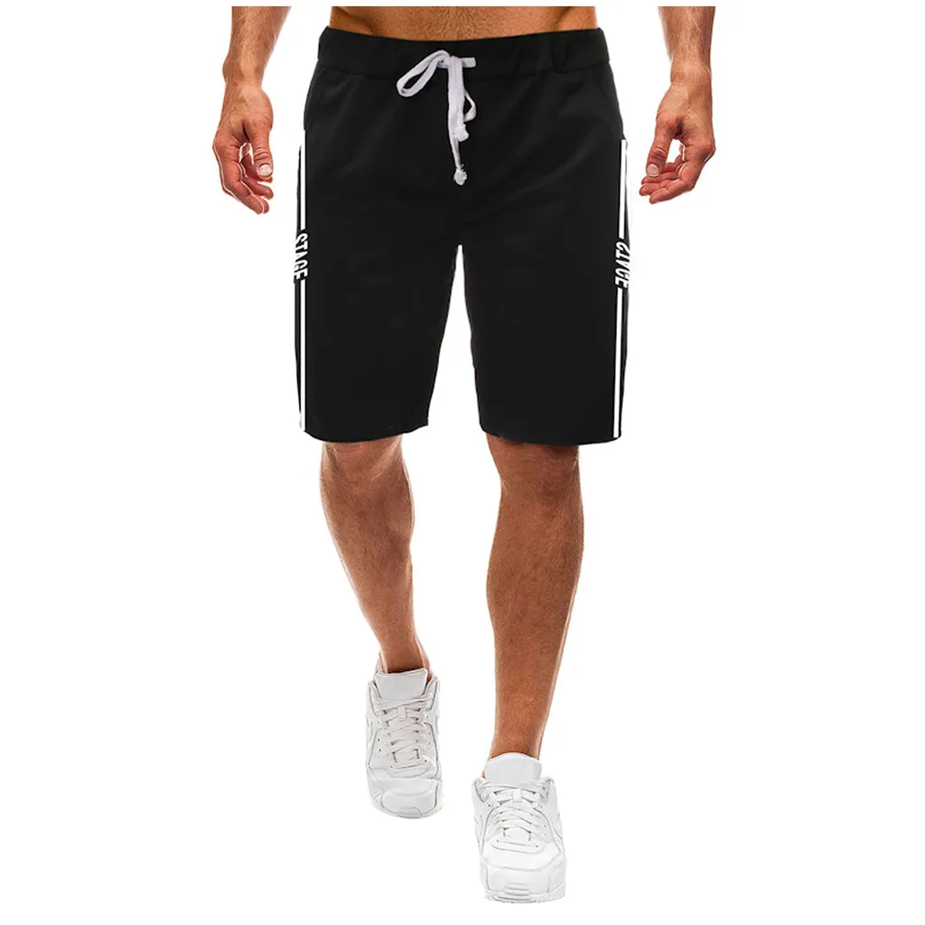 Бренд, мужские однотонные комбинированные хлопковые шорты с несколькими карманами, цветные модные штаны