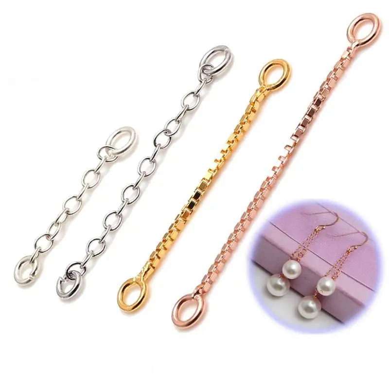 925 Silver Box/Cross Chains Extension Chains Jewelry Chains/Tail