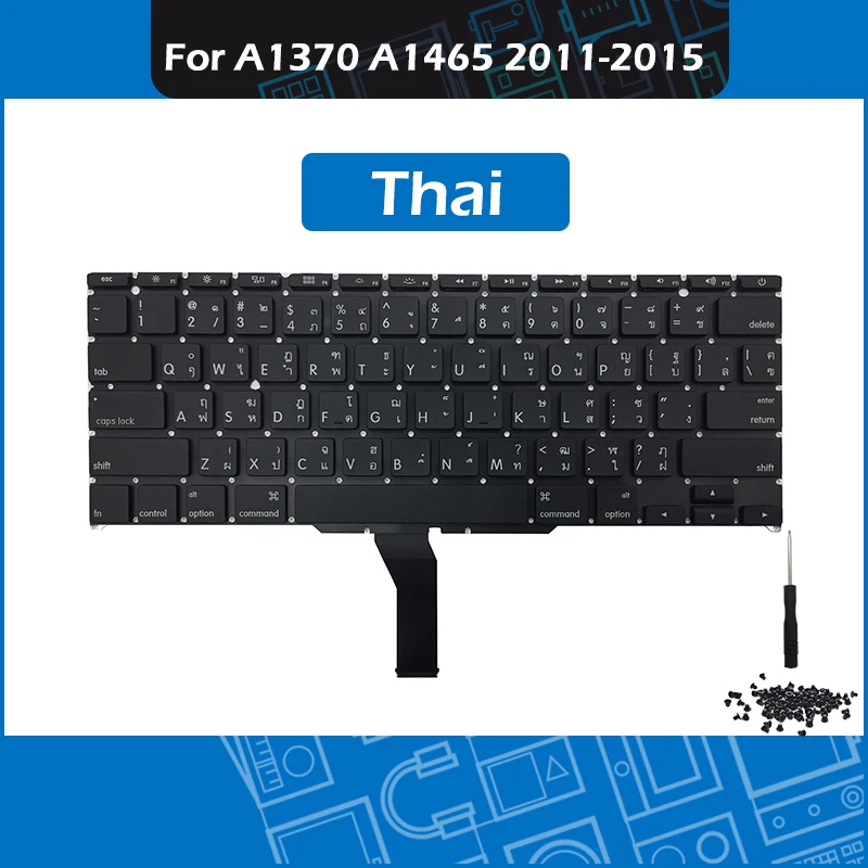 New A1370 A1465 TH Thai Keyboard for font b Macbook b font Air 11 Thailand Replacement