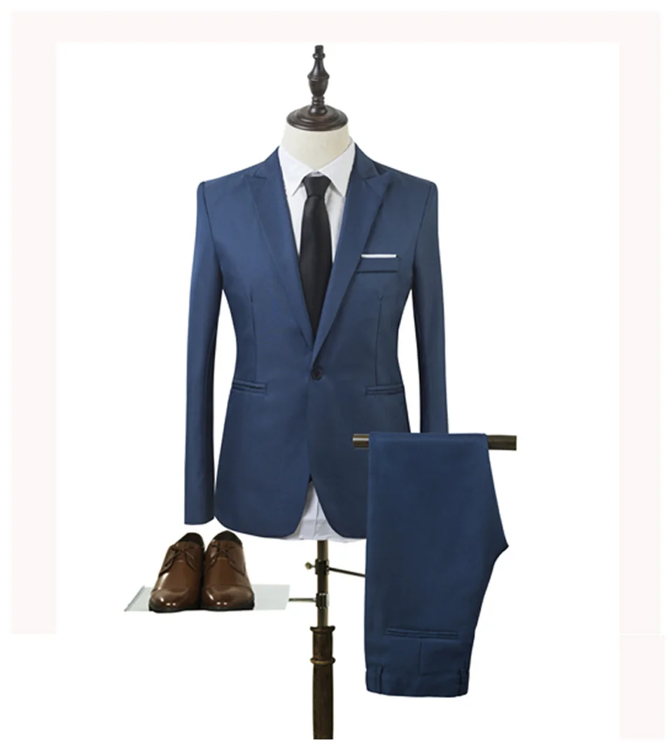 Luxury Men Wedding Suit Male Blazers Slim Fit Suits For Men Costume Business (3)