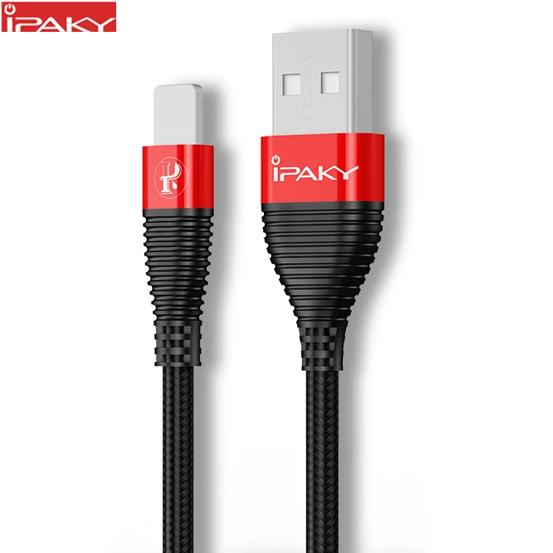 

IPAKY USB Cable Cable for iPhone Mobile Phone Cable Data Sync Fast Charging Cable for iPhone X XR XS MAX 8 7 6 Plus iPad