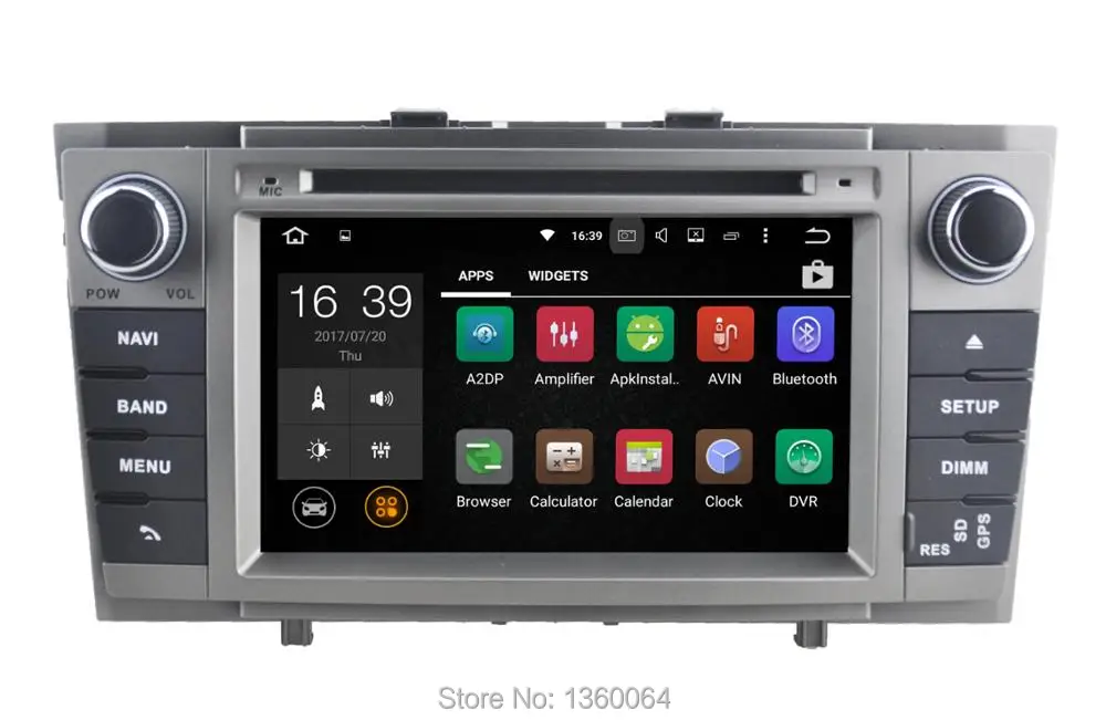Best Nedehe 2G RAM Quad core Android 7.1 Car DVD For Toyota Avensis 2009 2010 2011 2012 2013 car radio head unit gps navigation wifi 3