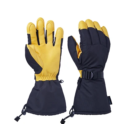 Yellow-Style 1 Озеро лыжный Лыжный спорт перчатки зимние сноуборд 3 м подводный спорт для езды на мотоцикле, с защитой от ветра Водонепроницаемый теплые перчатки для Для мужчин женщина - Цвет: Yellow-Style 1