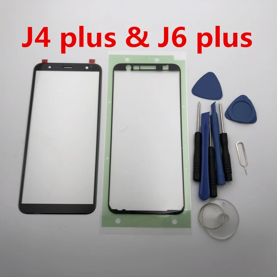 

Front Outer Glass Lens Touch Screen Replacement for Samsung Galaxy J4 plus J6 plus J415 J415F J610 2018 Repair Tools & Adhesive