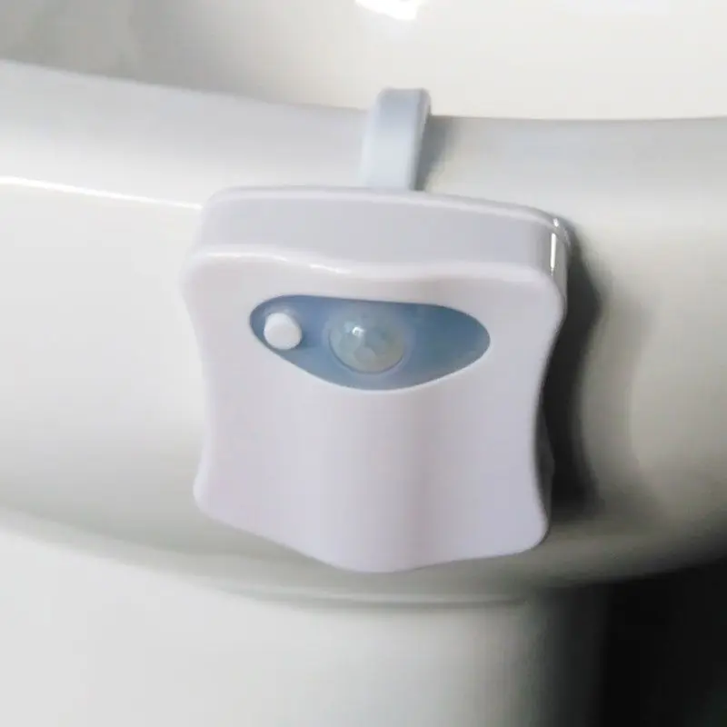 2019 Motion Sensor Toilet Seat Night Light 8 Colors Waterproof Backlight For Toilet Bowl LED Luminaria Lamp WC Toilet Light