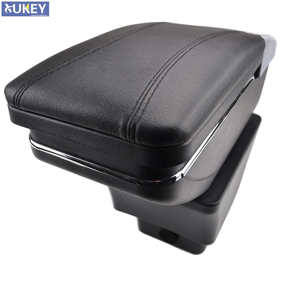 

Center Centre Console Storage Box For Skoda Fabia 2 2008-2013 Armrest Arm Rest Rotatable 2009 2010 2011 2012
