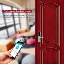 1Set Digital Door Lock Electronic Bluetooth Smart Door Locks Smartcode Keyless Touch Password Lock For Home Hotel Locker digital electronic smart lever locks handle password passage entry satin chrome password lock