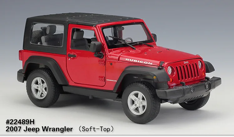 WELLY 1/24 весы США 2007 Jeep Wrangler SUV литая модель металлическая модель автомобиля игрушка для подарка/коллекции/украшения/детей