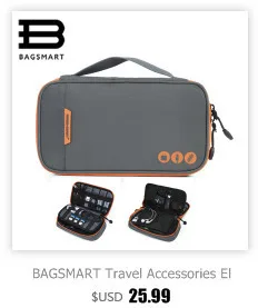 BAGSMART 4 шт. дорожная Сетчатая Сумка для одежды, обуви, электроники, сумки для путешествий, багаж, костюм
