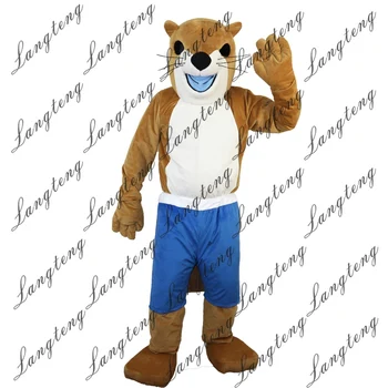 

Hot Sale Yellow ferret skunk Mascot Costume Adult Size Halloween Outfit Fancy Dress Suit Free Shipping 2019New