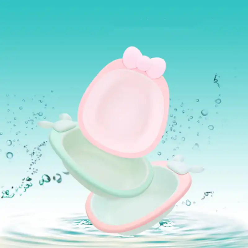 Accesorios De Bano Para Bebe Banera De Lavabo Con Diseno De Dibujos Animados Para Ninos Mini Lavabo Portatil Para Viajes Al Aire Libre Para Bebes Baneras Para Bebe Aliexpress