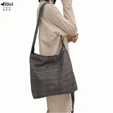 Винтажные клетчатые сумки, женская сумка для покупок, сумка через плечо, пляжная сумка для путешествий, сумки-тоут, женские сумки