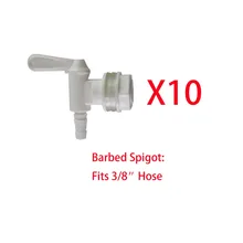 3/8 дюймов ведро розлива разгрузочный клапан Барб домашнее пиво для домашнего производства пива вина изготовления барная посуда бар аксессуары кран, 10 шт./партия