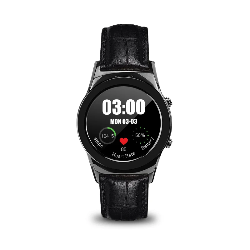Full Round Steel Wristwatch Bluetooth Connected Smart Watch SIM SD Slot Heart Rate Monitor font b