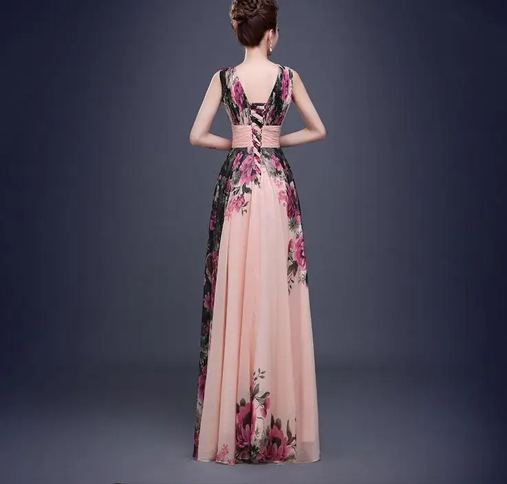 simple printed gown design