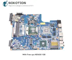 NOKOTION DATE2DMB8F0 A000073510 основная плата для Toshiba satellite L645 L640 Материнская плата ноутбука HM55 DDR3 HD5650 1 ГБ