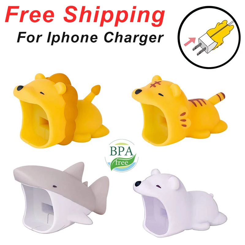 

Big Cable Bite Lion Cable protector bite animal cable protector Phone Connector charger protector Organizer for Mouse Earphone