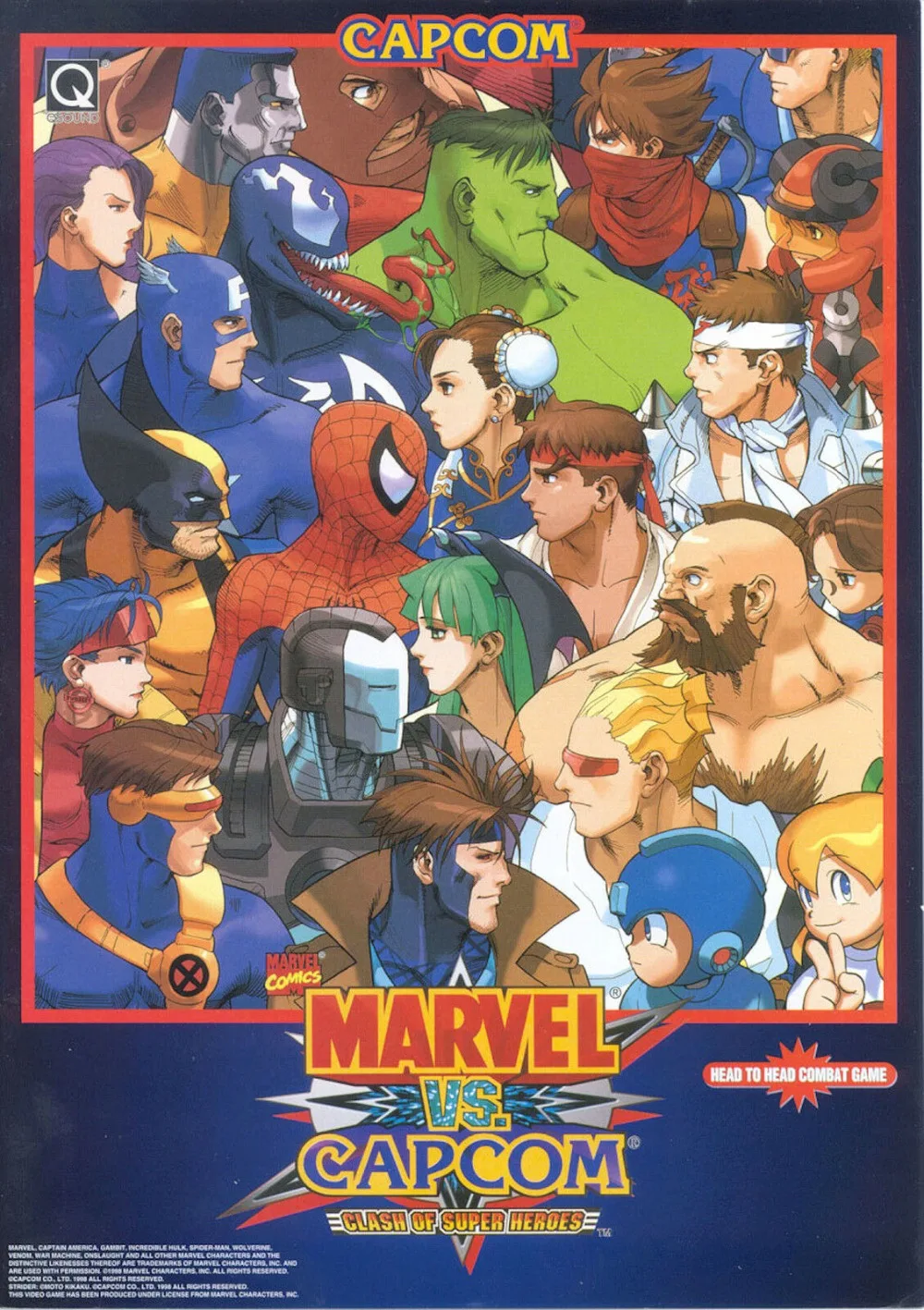 

MARVEL VS CAPCOM Video Game SILK POSTER Decorative painting 24x36inch
