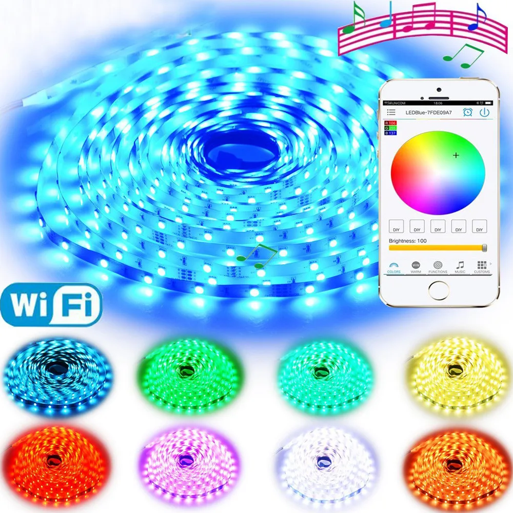 Buy LED Strip Lights 5M 16.4ft RGB Wifi Wireless