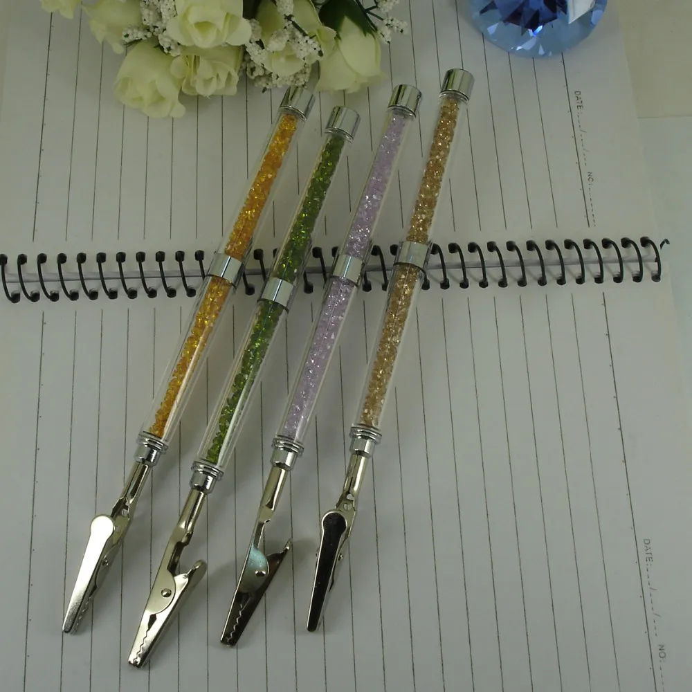 Уникальный дизайн кристалл клип держатель ручка стиль для ювелирных изделий браслет застежка продвижение подарки для офиса аксессуары модные инструменты