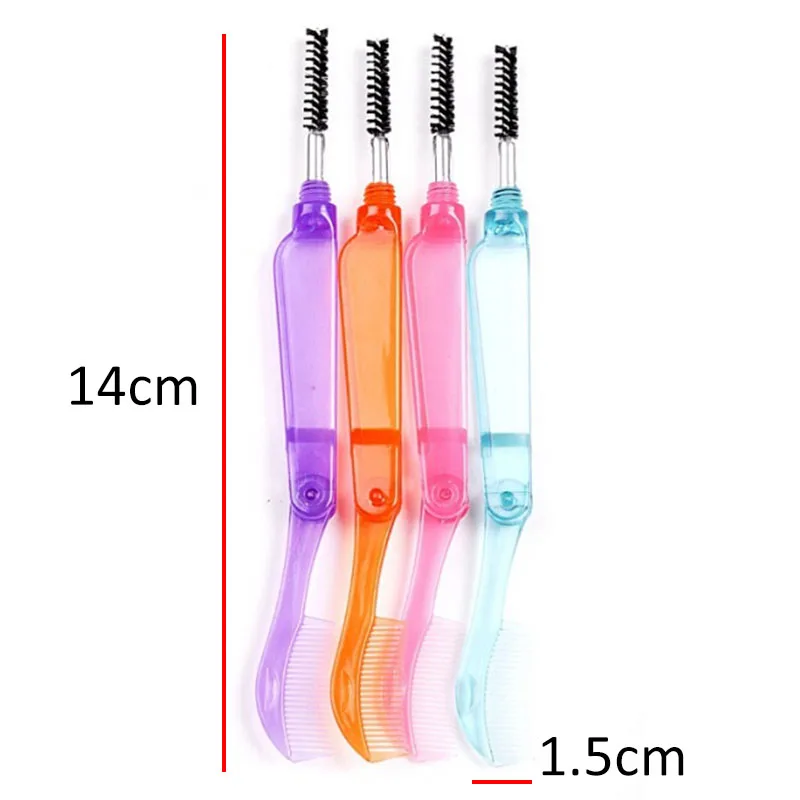 Double headed Antibacterial Foldable Mascara Wands Applicator Wand