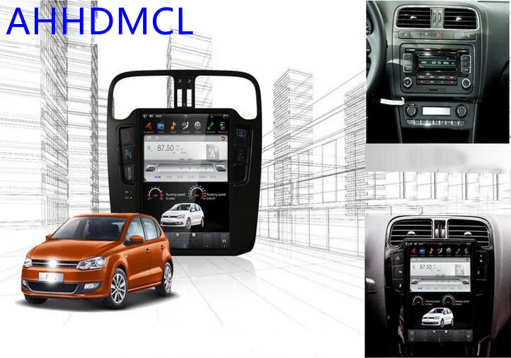 Best Car PC PAD Tesla Style Multimedia Player Android 7.1 GPS For Polo 2011 2012 2013 2014 2015 2016 1