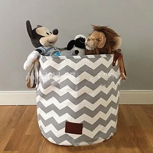 1 قطعة قماش الغسيل أكياس زكا كبيرة حقيبة التخزين لعب الملابس المنظم الأطفال الطفل تلعب حصيرة الكرتون ديكور المنزل XHH8216