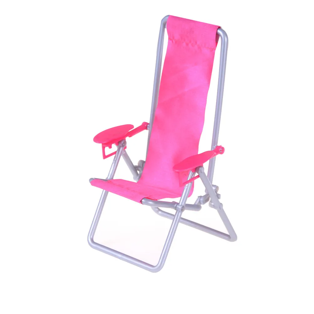 112 Scale Foldable Deckchair Lounge Beach Chair For Lovely Miniature For girl Dolls Housein