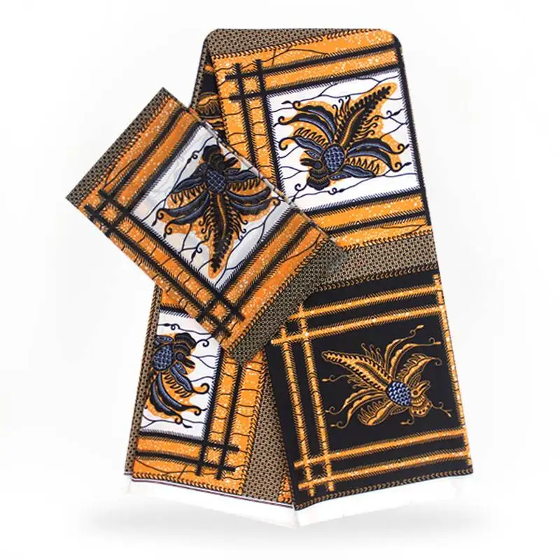 

Cotton Modal Material Set 4 Yards Modell Material In Ankara Prints And 2 Yards Chiffon Modal Fiber Set For Cloth 30