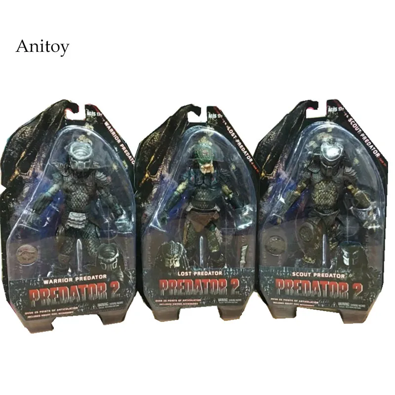 

Predators 2 Warrior Predator Lost Predator Scout Predator PVC Action Figure Collectible Model Toy 7" 18cm KT2448
