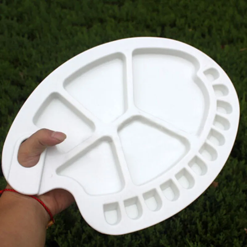 17 Holes Small Size Paint Palette Art Palette for Oil Watercolors