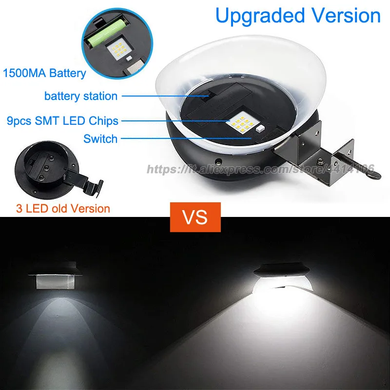 Solar ao ar Led-luz de Segurança de Utilitário Noite de Sarjeta Inteligente de Energia Pacote Negócio-calha Livre Luzes Solar Preta 6 5 6 pacote negócio calha solar ao ar