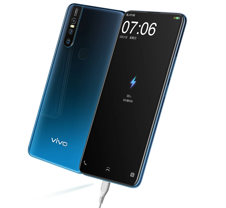 vivo S1 Мобильный телефон 6,5" 6 ГБ 128 ГБ Helio P70 Восьмиядерный 3940 мАч фронтальная камера 24,8 МП 3 тыловая камера s Selife смартфон