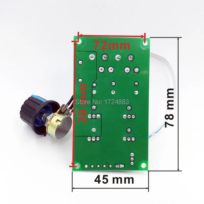 SCM 0-5V 30A MAX PWM DC щеточный регулятор скорости двигателя регулятор скорости 0%- 10-55V