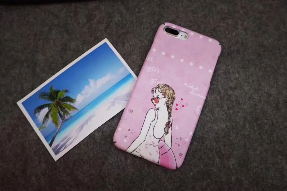 BotexBling personality girl cute dog Monsters hard Case Cover For iphone X 8 8plus 7 7plus 6 6s 6plus Cartoon Boy man Back Cover