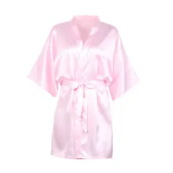 Короткий рукав плотый вязаный кардиган халаты из искусственного шелка пятнистая одежда женская одежда для сна кимоно халат ночное