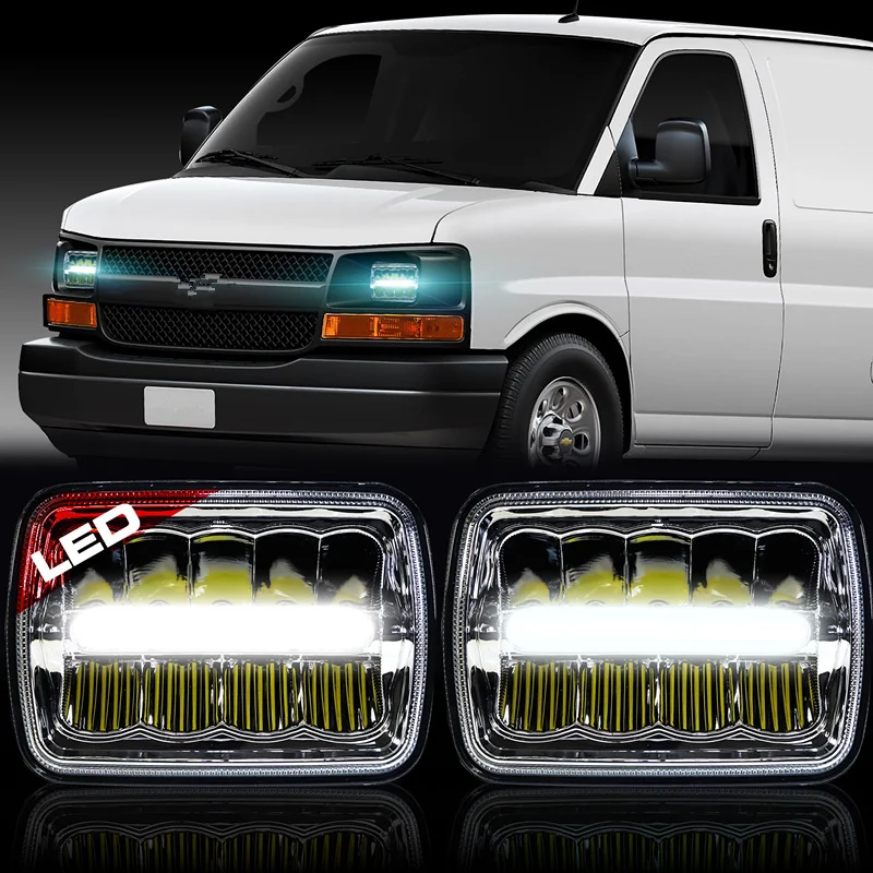7x6 светодиодный фар море фары дальнего света для передняя фара Chevy Express грузовой