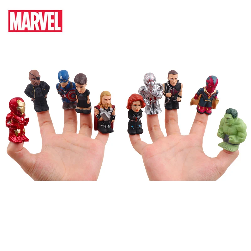 10pcs/Set Marvel The Avengers Super Heroes Thor Iron Man Hulk America Captain Action Figure Finger Puppet For Christmas Gifts 10pcs/Set Marvel The Avengers Super Heroes Thor Iron Man Hulk America Captain Action Figure Finger Puppet For Christmas Gifts