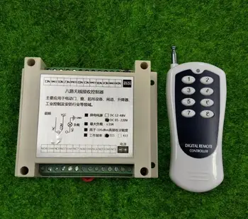 

AC85V 110V 220V 10A telay 8CH Remote Control Switches Receiver& Transmitters Switch power on/off 433mhz