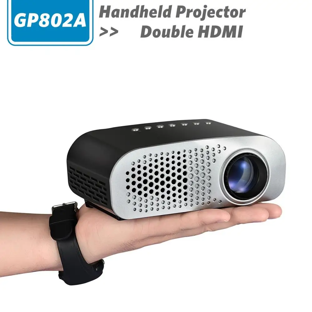 GP802A 1080 P готов simplebeamer двойной HDMI с ТВ-тюнером мини светодиодный проектор UC28