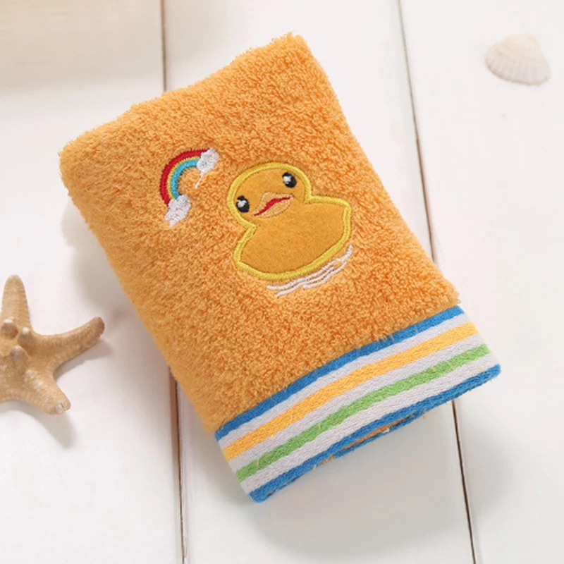 Yellow Полотенца для новорожденных Детский носовой платок квадратное полотенце с фруктовым узором 52x27 см муслиновое хлопковое детское полотенце для лица салфетка - Цвет: Yellow