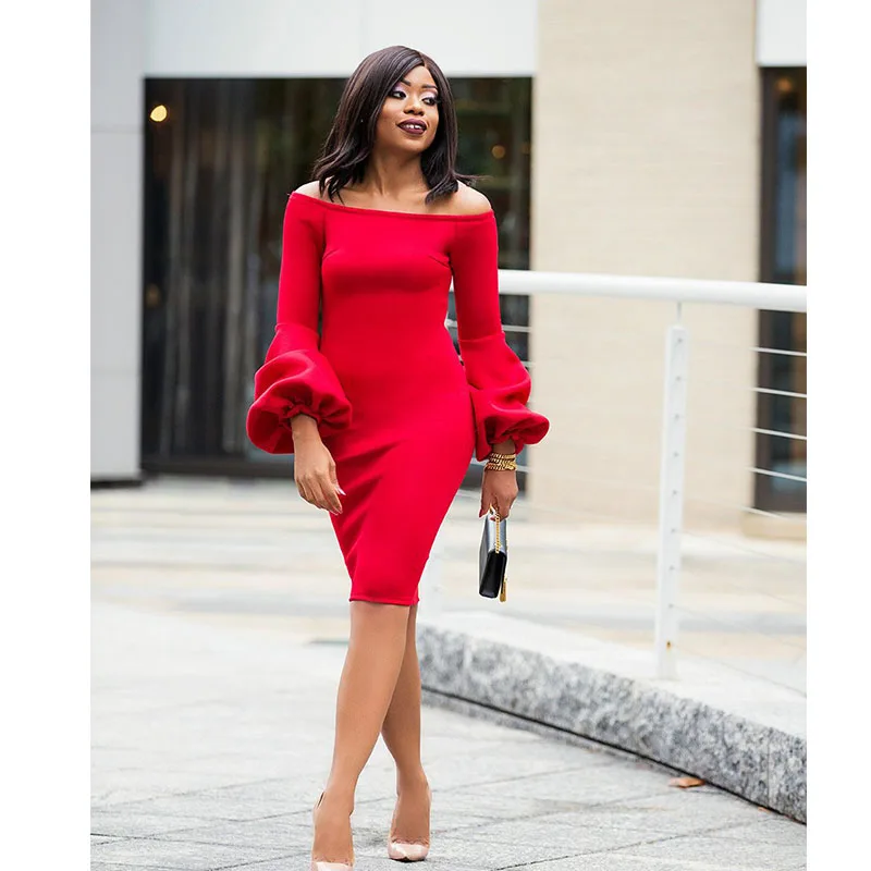 Женское платье с длинным рукавом Осень формальные офисные платья Bodycon размера