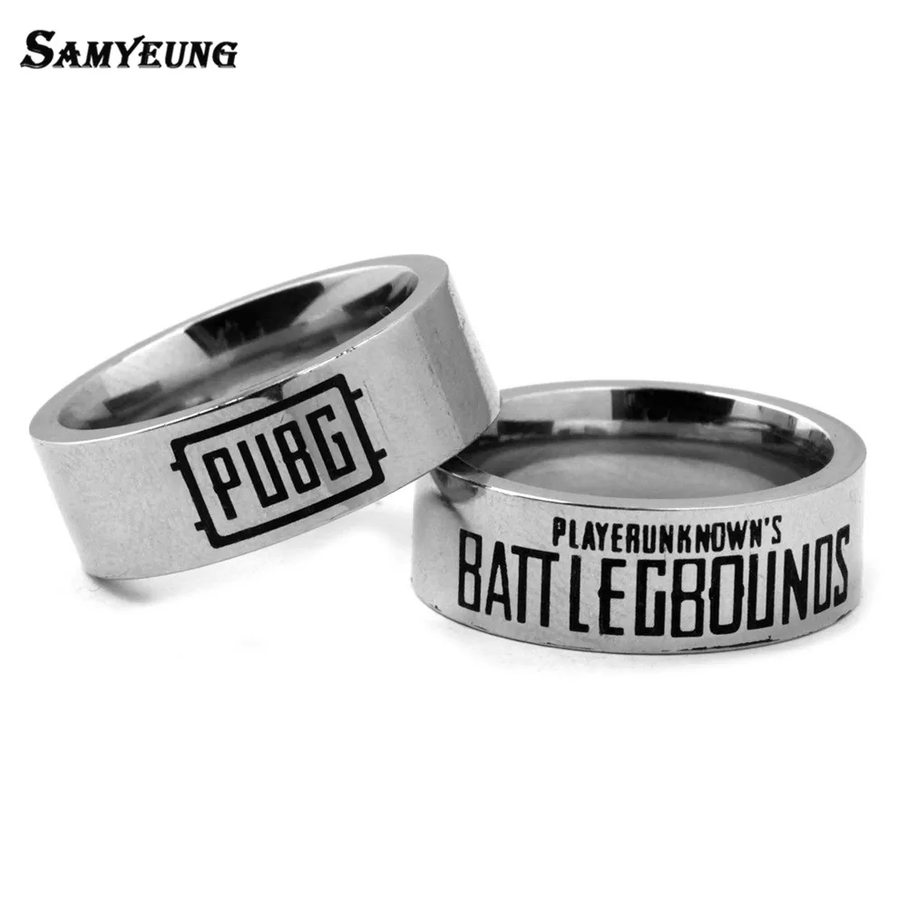 

Samyeung Game PUBG Rings for Men Playerunknown's Battlegrounds Ring Stainless Steel WINNER Chickren Dineer Ring Women Alliance