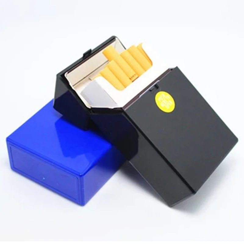 JX-LCLYL Portable Plastic Cigar Smoke Cigarette Box Holder Pocket Tobacco Storage Case