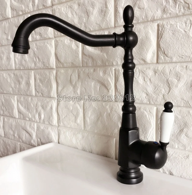 Black Oil Rubbed Bronze Faucet Ceramic Single Handle Kitchen Black Oil Rubbed Bronze Faucet Ceramic Single Handle Kitchen Cold And Hot Water Sink Mixer