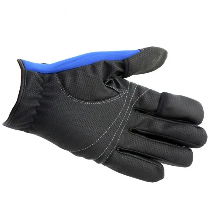 Neoprene Fishing Gloves 2 Slits Full Finger Shooting Hiking Jigging Waterproof Winter Gloves KH889