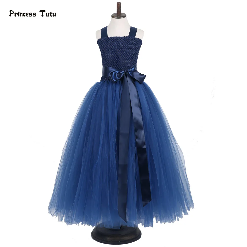Us 1992 20 Offrenda Tulle Bunga Gadis Gaun Malam Gaun Pesta Anak Merah Muda Elegan Biru Laut Tutu Gaun Putri Pesta Pernikahan Vestidos In Dresses