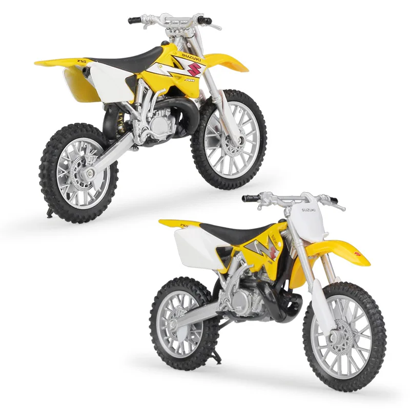 WELLY 1/18 масштаб игрушки модели мотоциклов SUZUKI RM250 литья под давлением